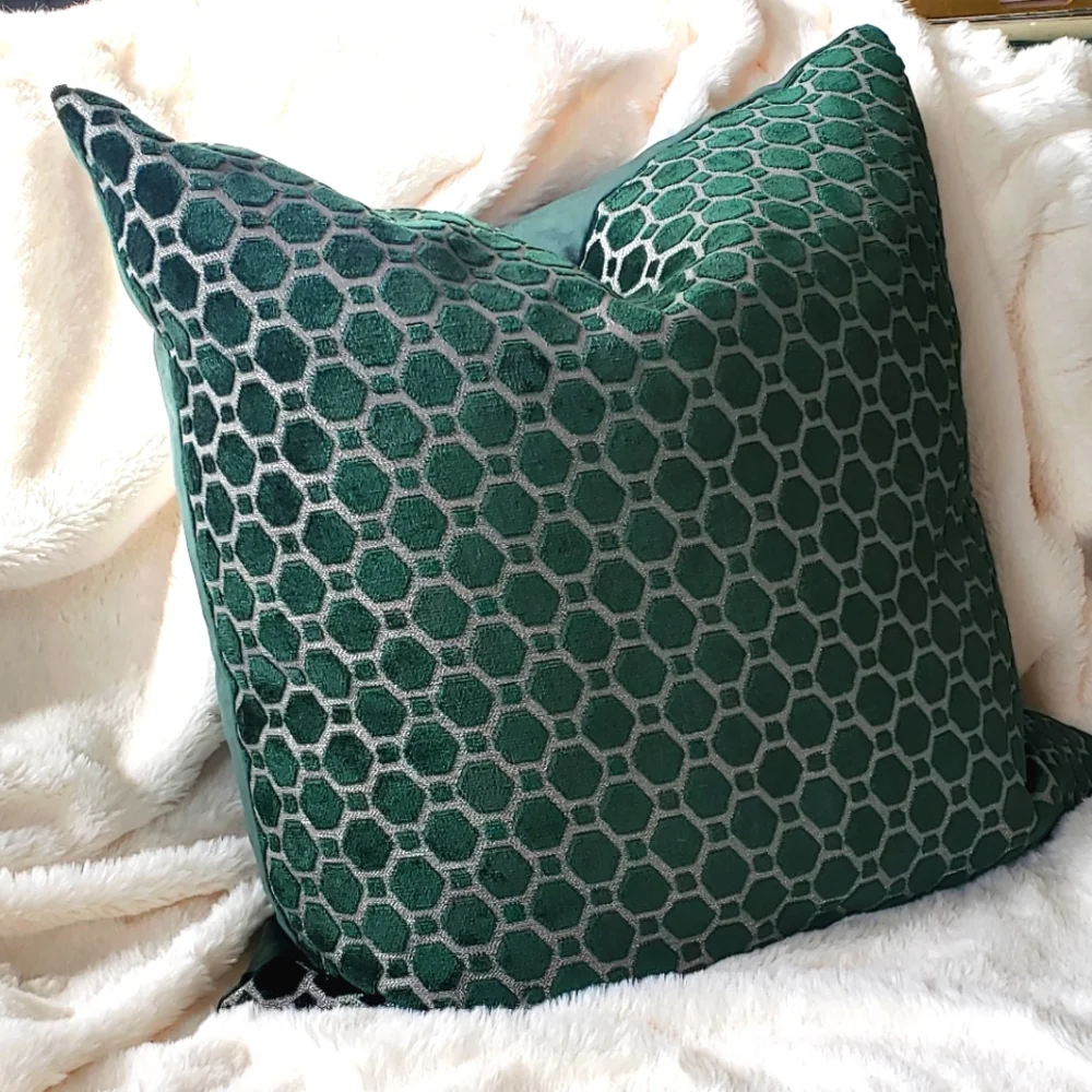 NWT Caldeira Luxury Belgian Velvet Fabric Oversized Pillow